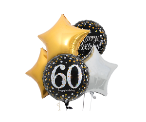 ballon bouquet 60 geburtstag elegant 1 