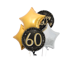 ballon bouquet 60 geburtstag elegant grabo 