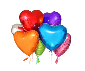 ballon bouquet herz farbig 1 