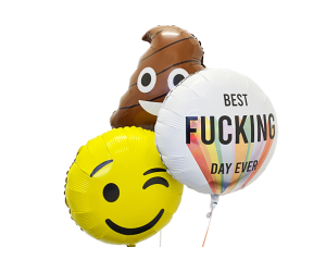 ballon bouquet shit happens 