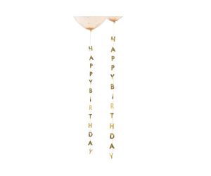 ballonband deko birthday gold 