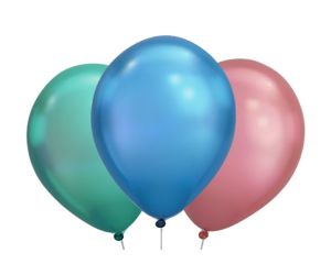 ballons assortiert chrome 1 
