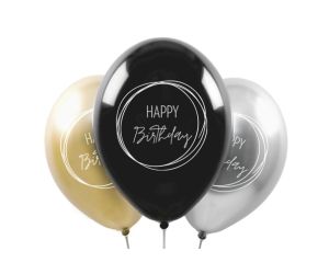ballons happy birthday boho elegant 