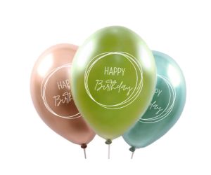 ballons happy birthday boho nature 