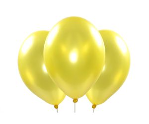 ballons metallic gelb 1 