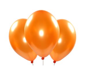 ballons metallic orange 1 