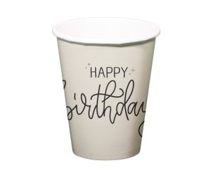becher creme schwarz 