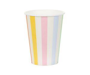 becher streifen pastel 