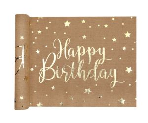 birthday braun tischlaeufer 