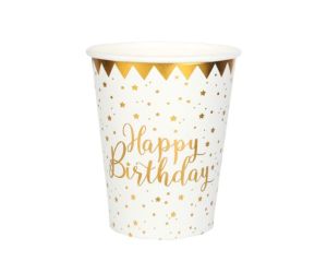 birthday weiss becher 
