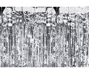 deko vorhang silber 1 