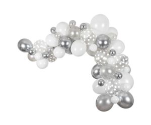 diy girlande silber chrome belbal 