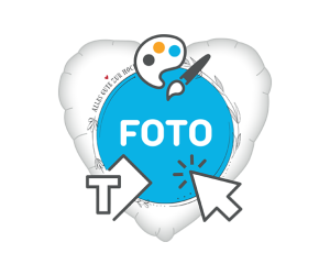 fotoballon herz zur hochzeit 