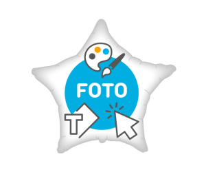 Fotoballon Stern 1-seitig
