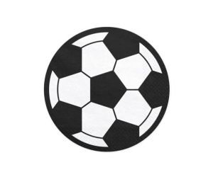 fussball soccer servietten rund 