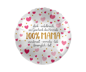 geschenkballon 100 mama 2025 