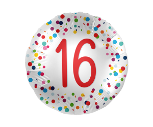 geschenkballon 16 konfetti 