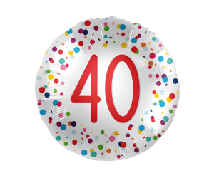 geschenkballon 40 konfetti 
