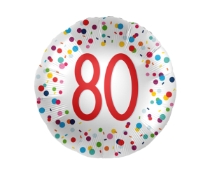 geschenkballon 80 konfetti 