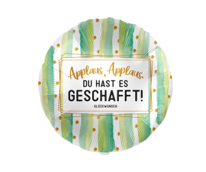 geschenkballon applaus geschafft 