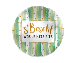 geschenkballon bescht wos je haets gits 