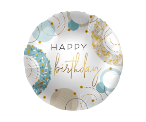 geschenkballon birthday circles 