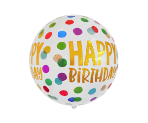 geschenkballon birthday orbz 1 