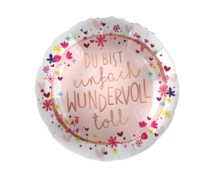 geschenkballon du bist wundervoll 