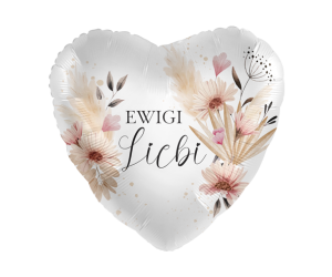 geschenkballon ewigi liebi blueme herz 
