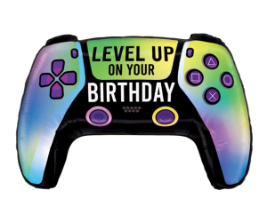 geschenkballon gamepad levelup 
