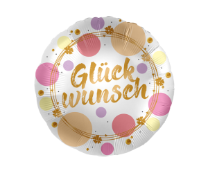 geschenkballon glueckwunsch shiny dots 