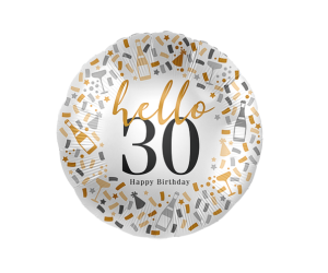 geschenkballon hello30 birthday 