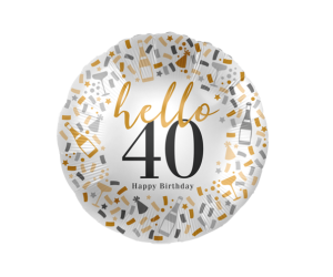 geschenkballon hello40 birthday 