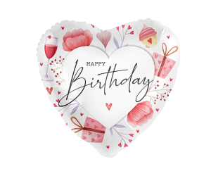 geschenkballon herz birthday 