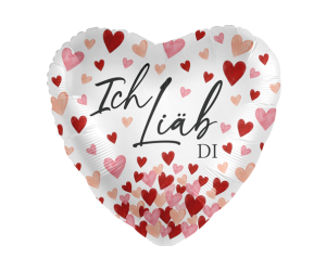 geschenkballon ich liaeb di herz 
