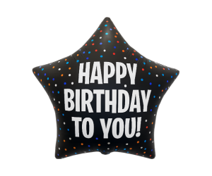 geschenkballon maxi stern birthday 