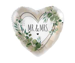 geschenkballon mr und mrs natural herz 