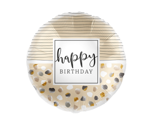 geschenkballon natural dots 
