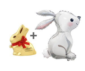 geschenkballon ostern set hase 