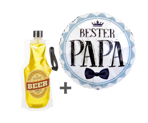 geschenkballon papa beer 