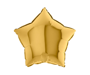 geschenkballon stern gold 