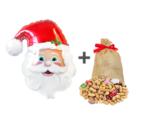 geschenkballon weihnachtsmann set 1 