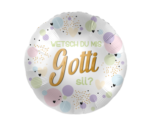 geschenkballon wetsch mis gotti sii neu 