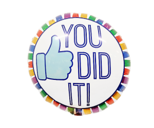 geschenkballon you did it 