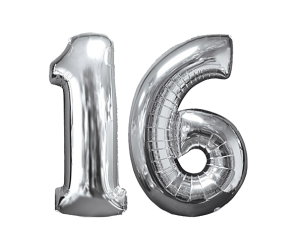 geschenkballon zahl 16 1 