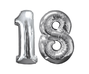 geschenkballon zahl 18 1 