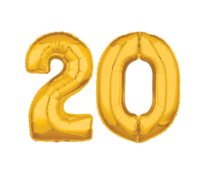 geschenkballon zahl 20 gold 1 