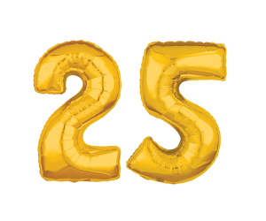 geschenkballon zahl 25 gold 1 