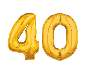 geschenkballon zahl 40 gold 1 
