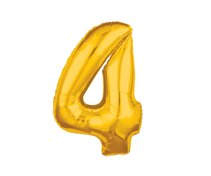 geschenkballon zahl 4 gold 1 
